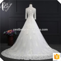 Alibaba Brautkleid mit langem Trail stilvolle Prinzessin Brautkleid letztes elegantes handgemachtes weißes Hochzeitskleid